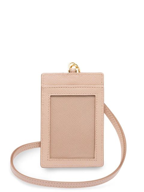 Prada logo-plaque lanyard cardholder - Pink - zdjęcie produktu nr 2