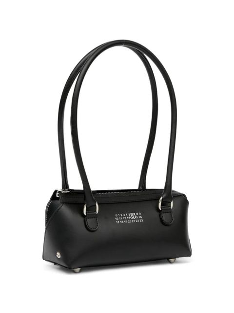 MM6 Maison Margiela mini Bauletto J logo shoulder bag - Black
