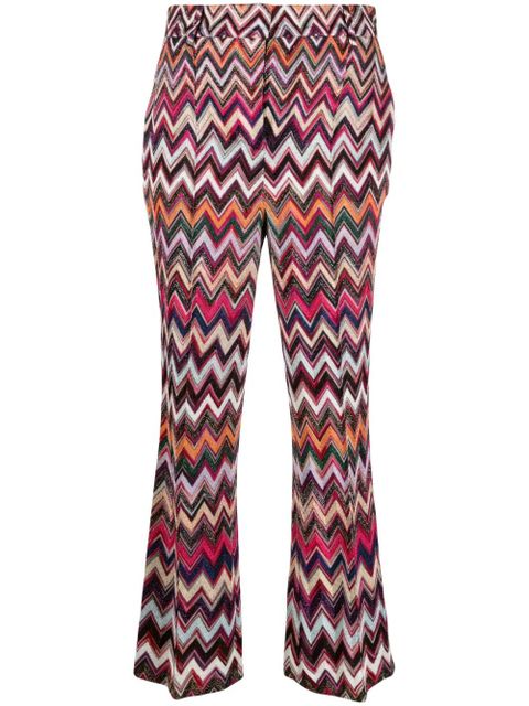 Missoni Zigzag lurex trousers - Pink - zdjęcie produktu nr 1