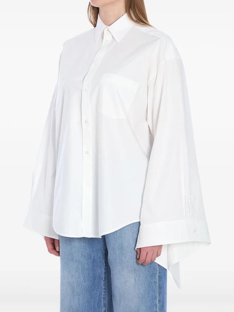 Balenciaga tied-cuff shirt - White