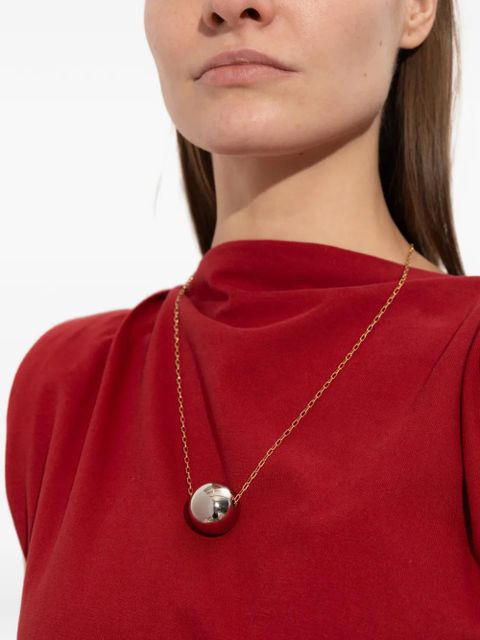 ISABEL MARANT sphere-pendant necklace - Silver - zdjęcie produktu nr 2