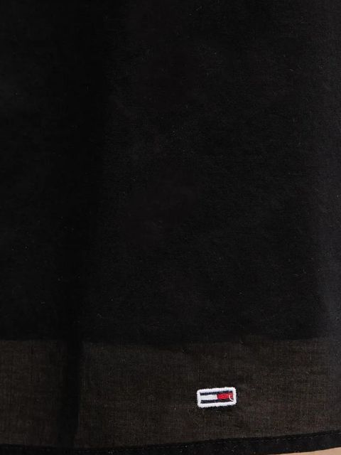 Tommy Jeans sukienka bawełniana kolor czarny mini rozkloszowana DW0DW21334