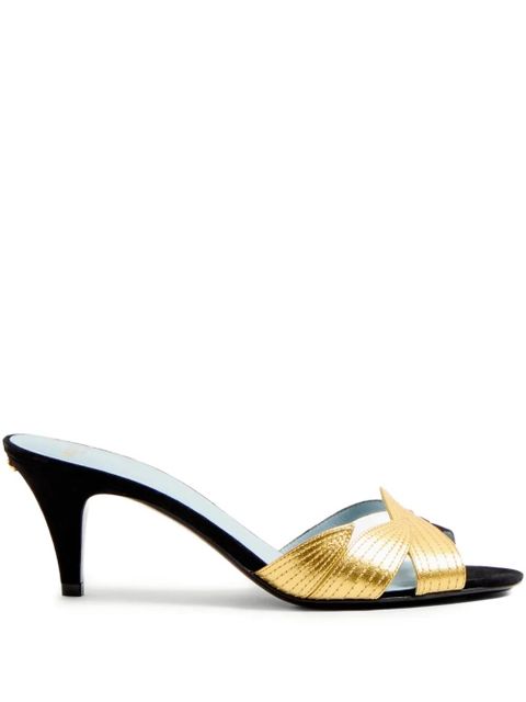 Valentino Garavani Foliefoliage sandals - Black