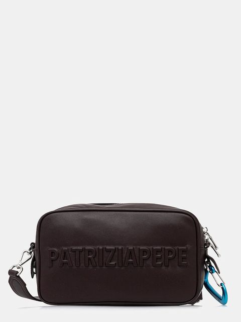 Patrizia Pepe torebka skórzana kolor brązowy 8B0254 L113