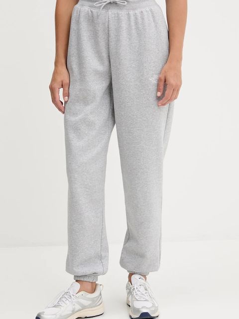 The North Face spodnie dresowe Essential Relaxed damskie kolor szary melanżowe NF0A8C1GDYX1 - zdjęcie produktu nr 1