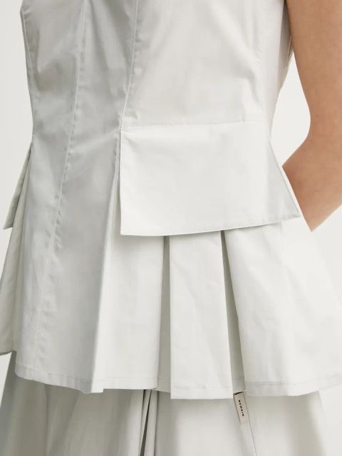 Remain bluzka bawełniana damska kolor szary gładka 5025802689