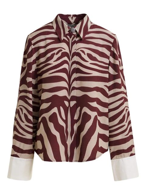 Essentiel Antwerp zebra-print shirt - Red - zdjęcie produktu nr 1