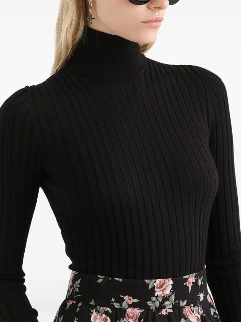 Dolce & Gabbana ribbed roll-neck sweater - Black