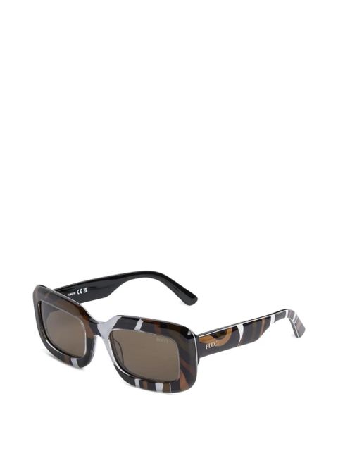 PUCCI Marmo rectangular sunglasses - Brown - zdjęcie produktu nr 2