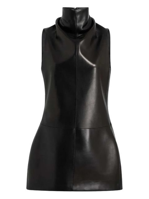 KHAITE Daria high-neck mini dress - Black - zdjęcie produktu nr 1