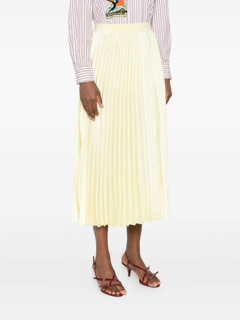 Simkhai pleated midi skirt - Yellow