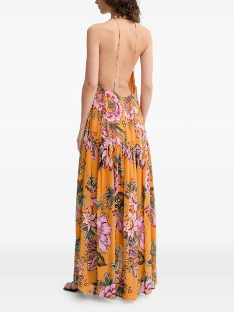 FARM Rio Wonderful Bouquet maxi dress - Orange