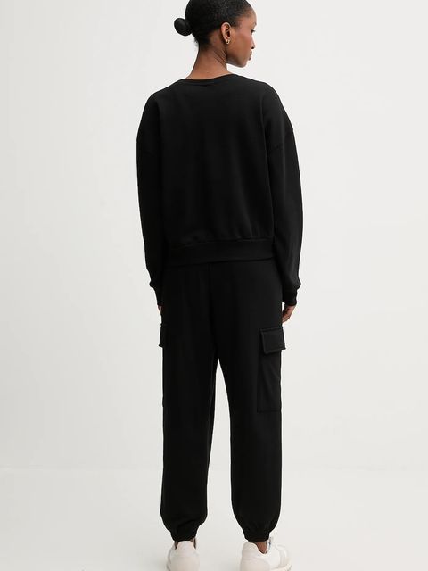 Fila dres bawełniany damski kolor czarny FPW4212