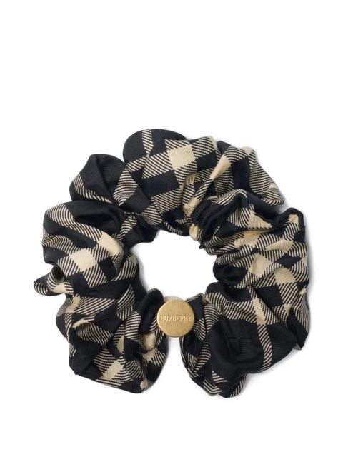 Burberry checked scrunchie - Black - zdjęcie produktu nr 1