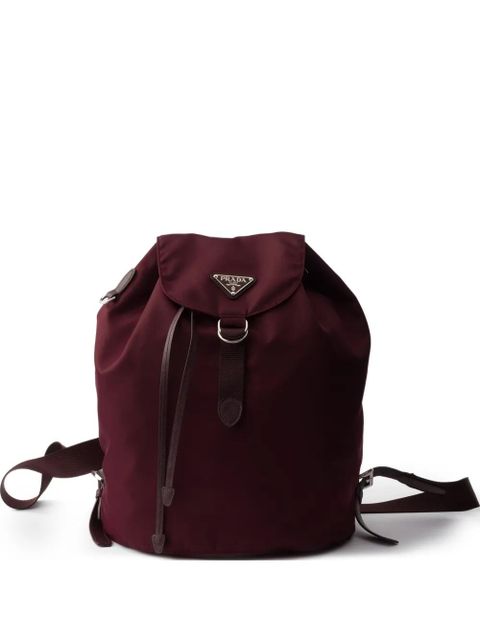 Prada logo-plaque backpack - Red - zdjęcie produktu nr 2