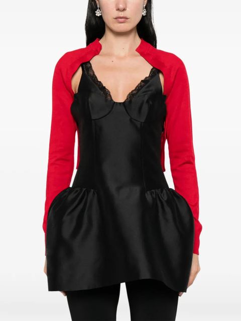 Simone Rocha embellished cropped cardigan - Red