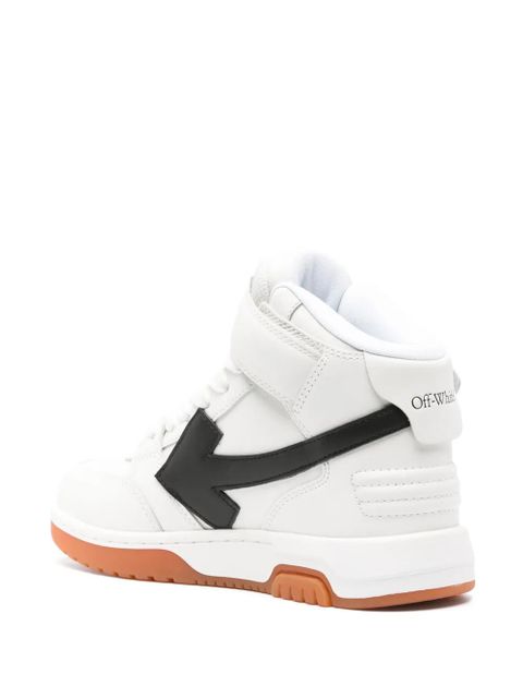 Off-White Out of Office logo-patch leather sneakers