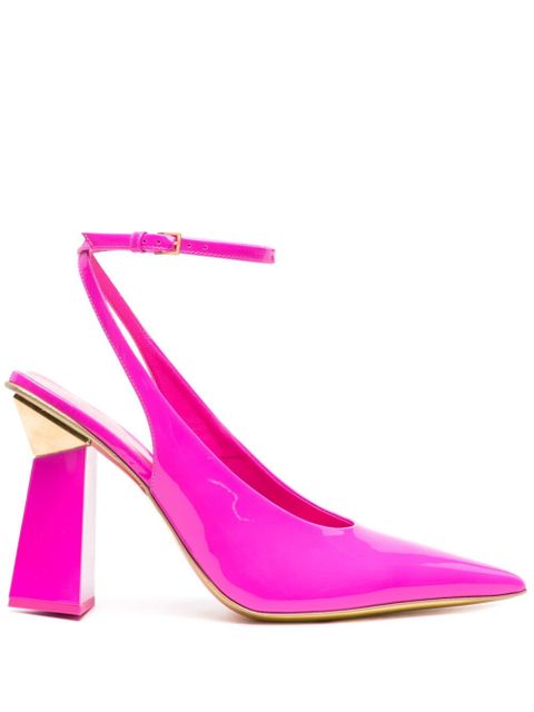 Valentino Garavani One Stude Hyper 110mm leather pumps - Pink - zdjęcie produktu nr 1