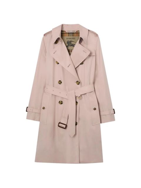 Burberry mid-length tropical gabardine Kensington trench coat - Pink - zdjęcie produktu nr 1