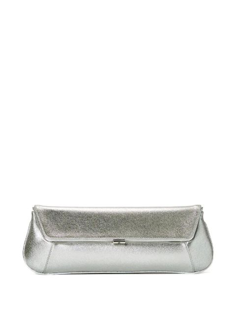 Amina Muaddi Ami clutch bag - Silver - zdjęcie produktu nr 1