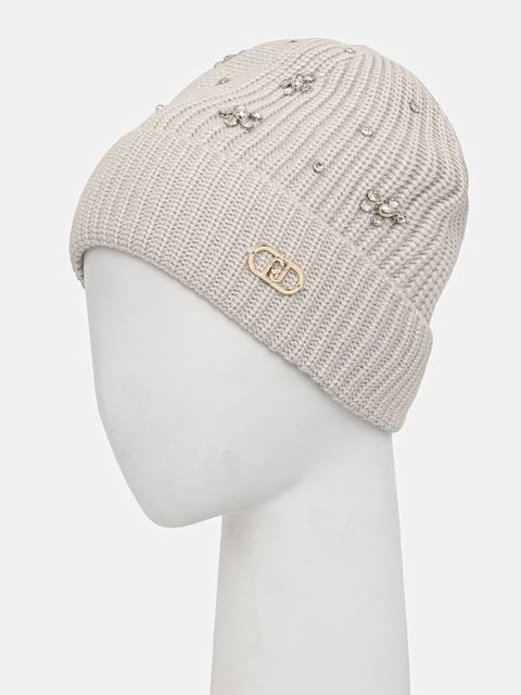 Liu Jo czapka kolor szary 2F5017.M0300 - zdjęcie produktu nr 2