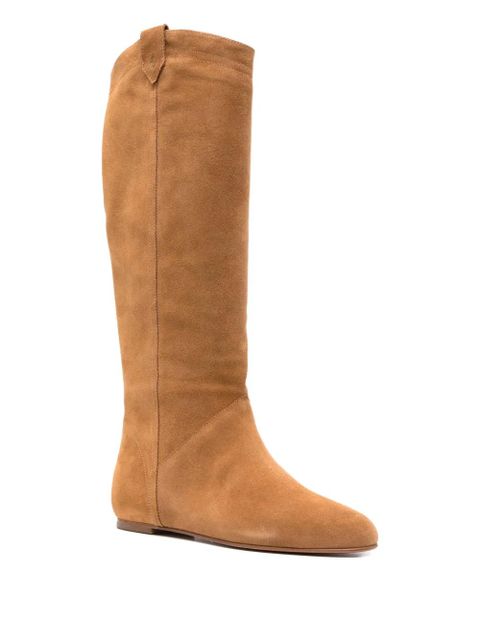 Ba&Sh Camille calf-leather boots - Brown