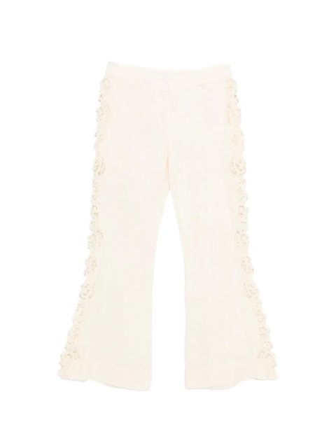 ZIMMERMANN Awaken embroidered trousers - Neutrals - zdjęcie produktu nr 1