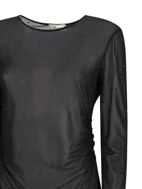 Blumarine crystal-embellished T-shirt - Black