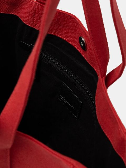 Karl Lagerfeld Jeans torba bawełniana kolor czerwony B1W50001