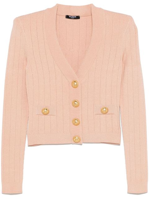 Balmain cropped cardigan - Neutrals - zdjęcie produktu nr 1