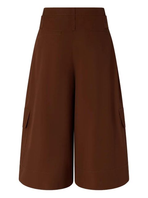 PINKO tie belt cotton shorts - Brown - zdjęcie produktu nr 2