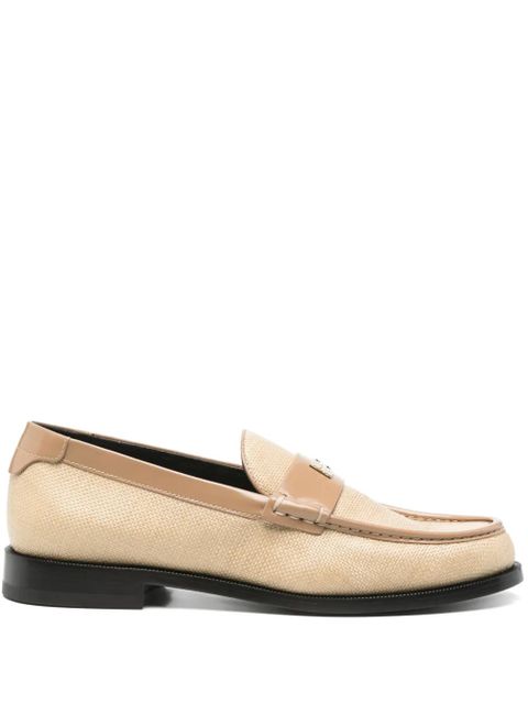 Victoria Beckham logo-plaque loafers - Neutrals - zdjęcie produktu nr 1