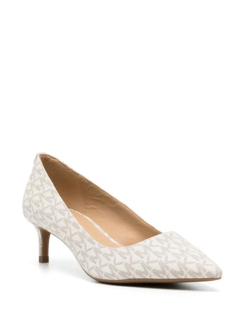 Michael Kors Alina 50mm canvas pumps - Neutrals - zdjęcie produktu nr 2