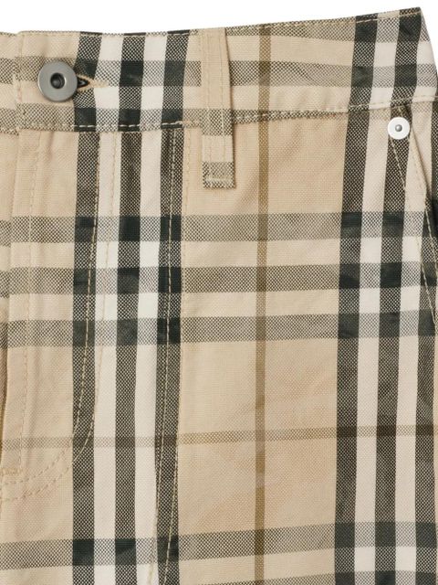 Burberry check pattern jeans - Neutrals
