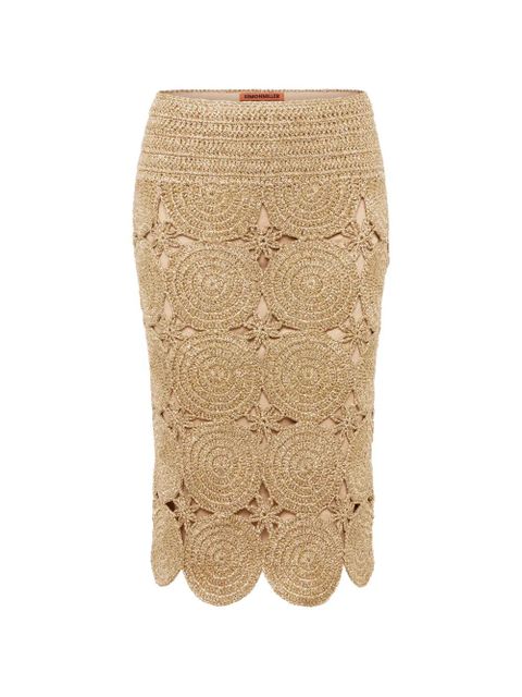 Simon Miller Beep Beep midi skirt - Gold - zdjęcie produktu nr 1