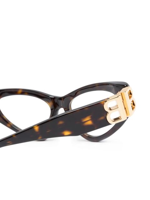 Balenciaga Eyewear tortoiseshell cat-eye frame glasses - Brown