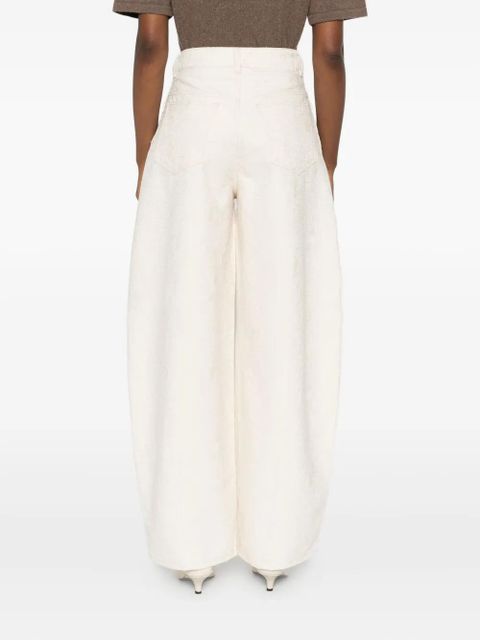 Jacquemus Ovalo balloon-leg trousers - Neutrals