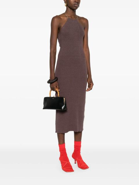 Jil Sander Goji leather tote bag - Black