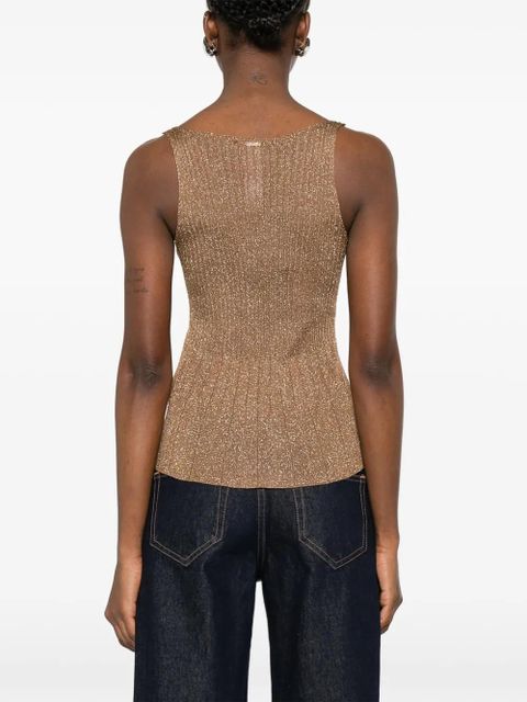 TWINSET ribbed vest top - Gold