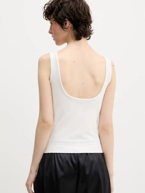 adidas Originals top Essentials kolor biały JW5988