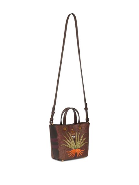 ETRO x Agostino Iacurci embroidered tote bag - Brown