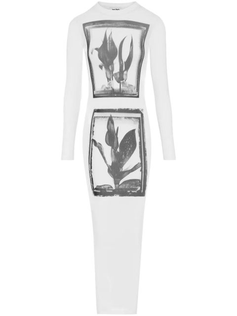 Jean Paul Gaultier Flowers Cadres maxi dress - White - zdjęcie produktu nr 1