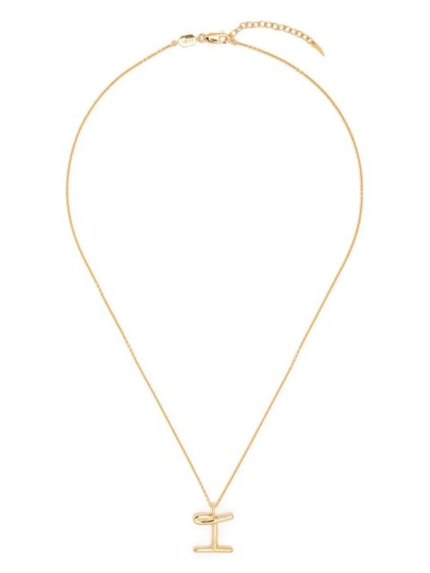 Missoma Curly Molten initial pendant necklace - Gold