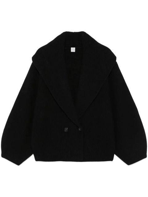 TOTEME shawl-lapels cardigan - Black - zdjęcie produktu nr 1