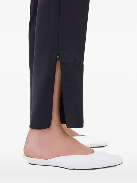 LouLou de Saison Mahoney belt-loops trousers - Black