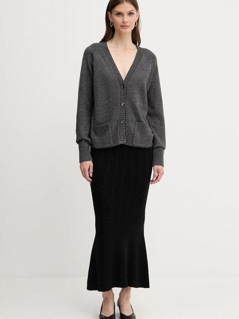 Silvian Heach kardigan z domieszką wełny MATHIS damski kolor szary GPA25234CD - zdjęcie produktu nr 2