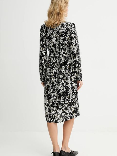 Marc O'Polo sukienka kolor czarny mini prosta 509098321303