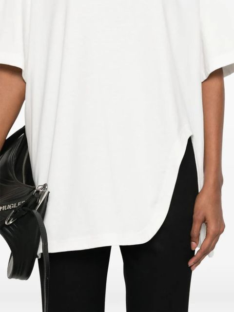 The Attico side-slit oversized T-shirt - White