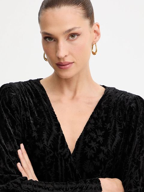 BOSS Orange sukienka kolor czarny midi rozkloszowana 50547812