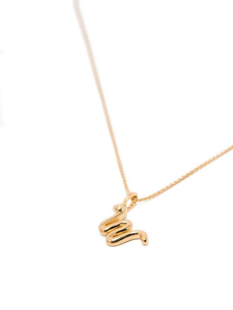 Missoma Curly Molten initial-W necklace - Gold